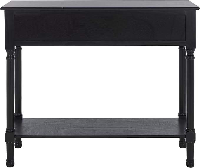 SAFAVIEH Home Collection Josie Black 2-Drawer Console Table for Living Room Foyer Bedroom Hallway Entryway Office