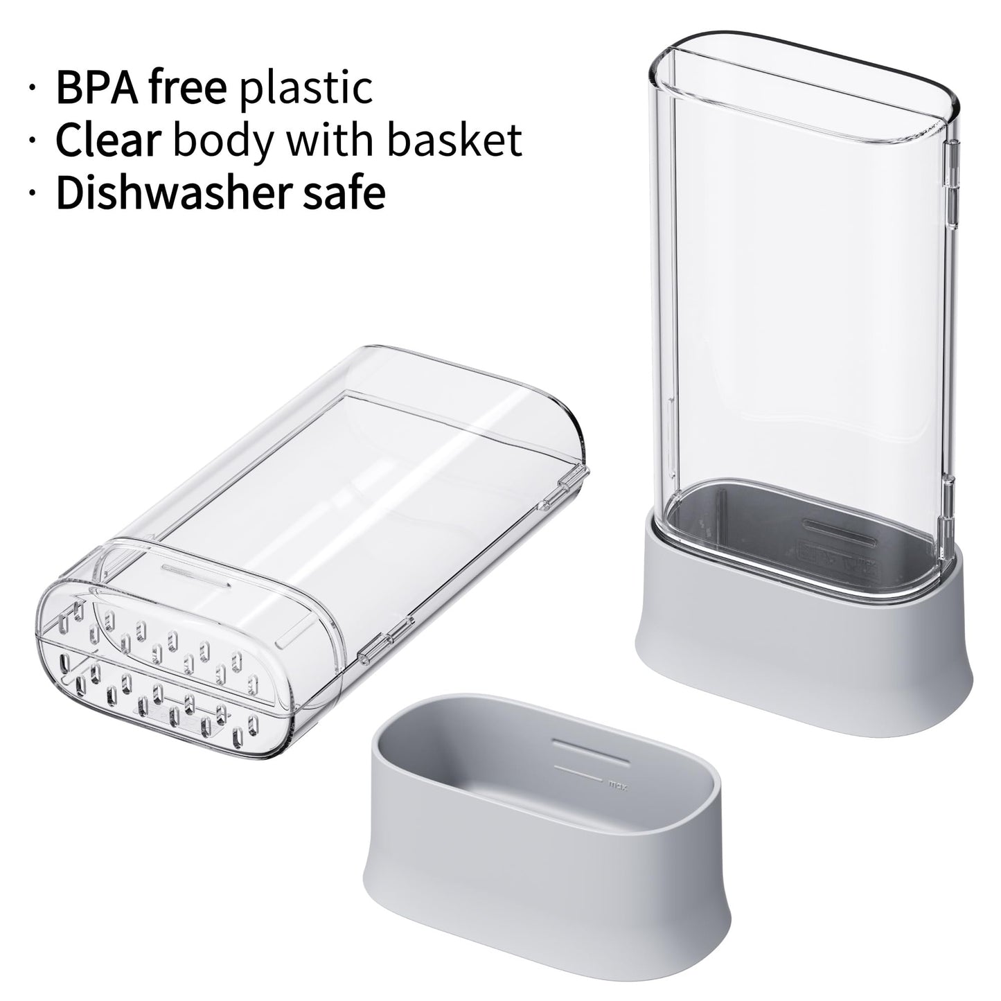 vacane Green Saver Herb Keeper – Refrigerator Storage Container for Cilantro, Asparagus, Fresh Herbs, Dishwasher Safe, Extends Freshness 10 Days – 2 Pack