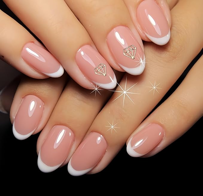 Tooth Gems Silver Alloy Ultra-Thin 3-Pack Reusable Trendy Spider Butterfly Rabbit Multi-Use Women Party Nail Art (Golden,Floral)
