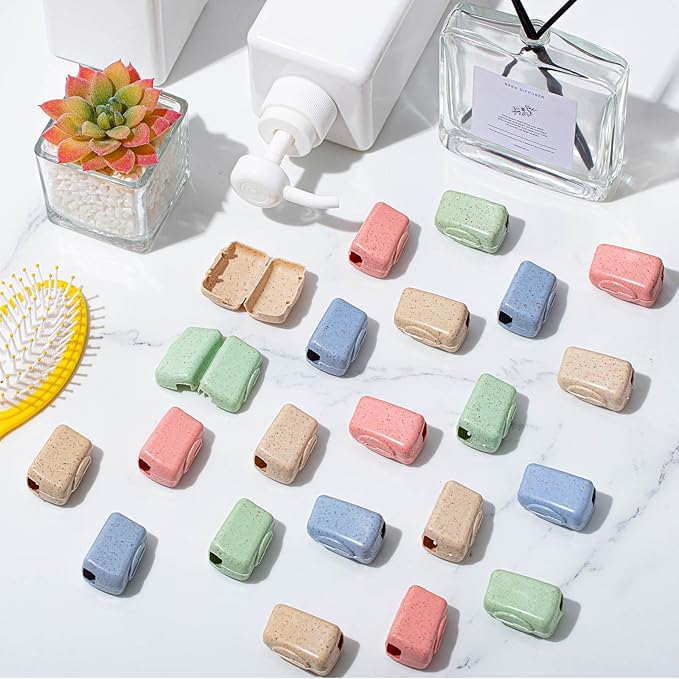 200 Pack Toothbrush Covers Portable Toothbrush Protector Coverings Clips Toothbrushes Caps Protector Family Toothbrushes Case for Travel, Camping, Bathroom(4 Colors)