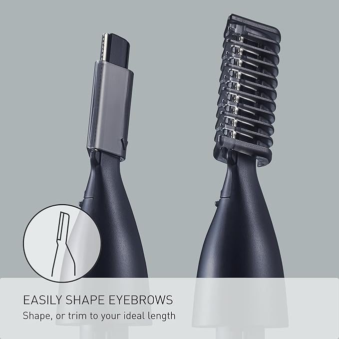Panasonic MultiShape Facial Detail Shaver Trimmer Set Attachment, Eyebrow & Beard Detail Trimmer, Wet/Dry, Add to MultiShape Grooming System, Easy-Clean Tool - ER-CDT1-A