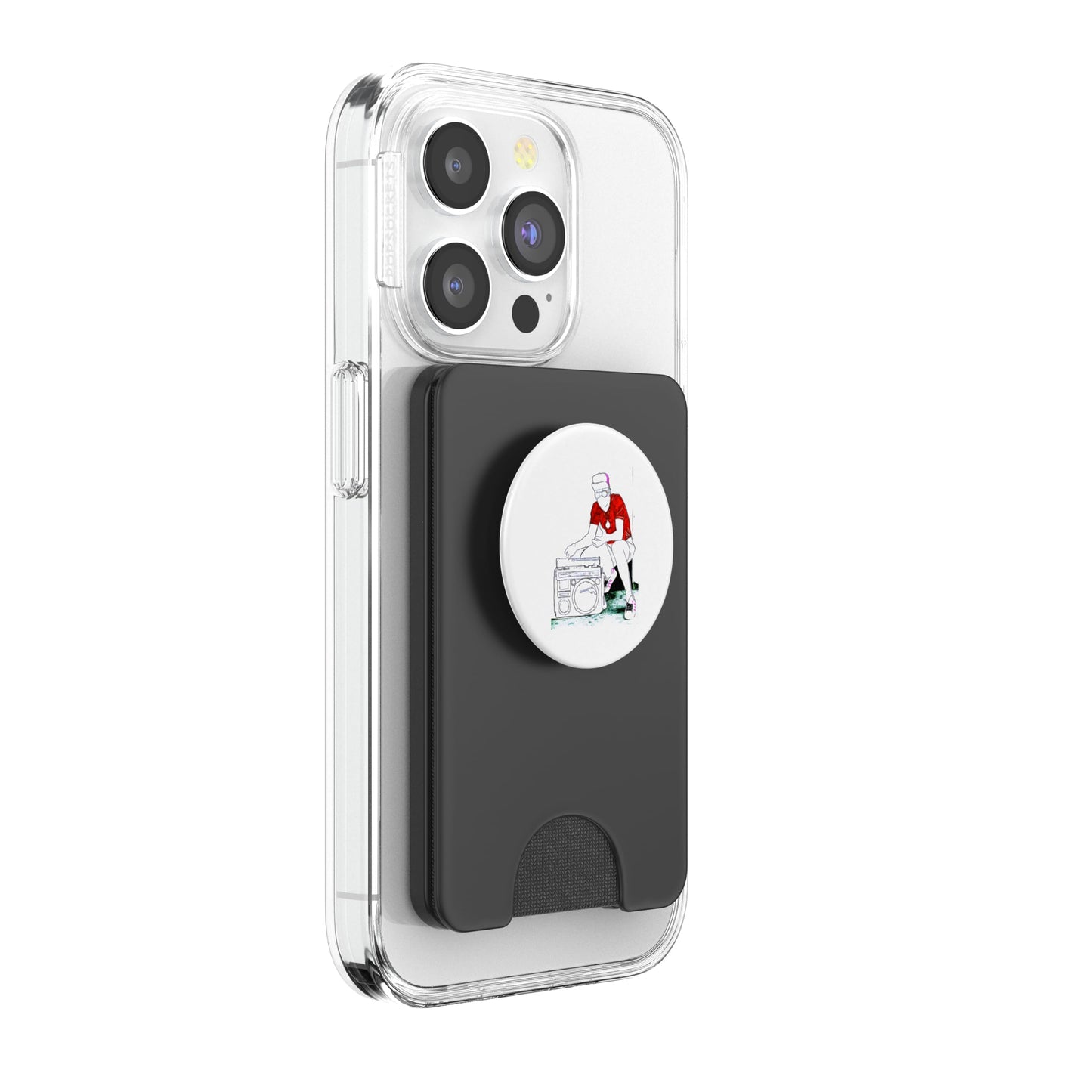 Old's Kool Boom Box Classic Hip-Hop Vibes 80s Street Sound PopSockets PopWallet for MagSafe