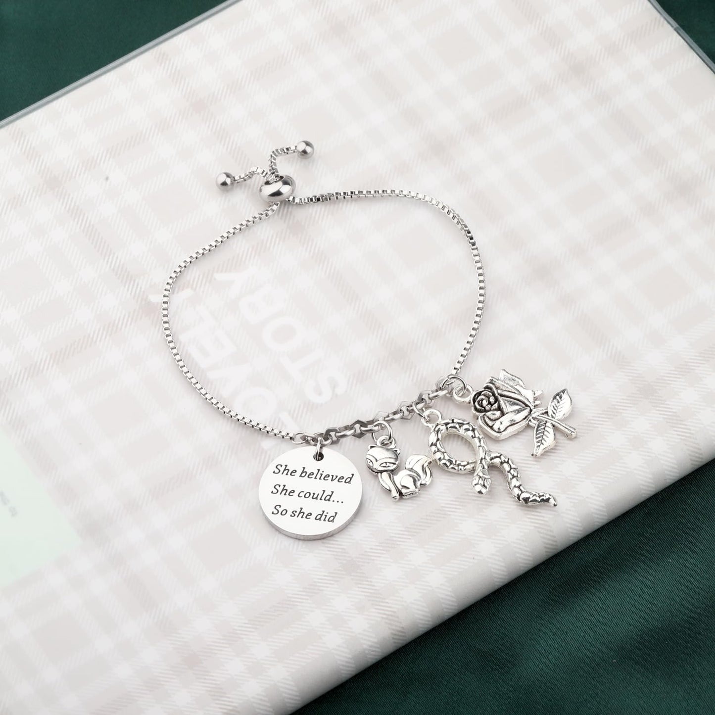 PLITI Prince And Fox Gift Prince Rose Gift She Believed She Could So She Did Prince Book Inspired Bracelet For Fans (believed prince bg)