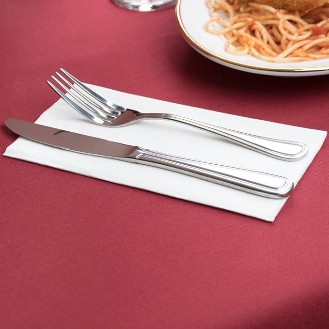 1000-Pack BloominGoods Disposable Bathroom Napkins | Linen-Feel Guest Towels, Made In USA | Cloth-Like Hand Tissue Paper, White, 12" x 17"