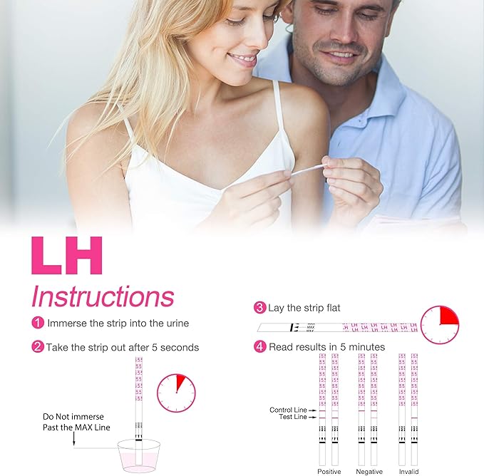 MomMed Ovulation Test Strips, Ovulation and Pregnancy Tests (LH50-HCG20), Includes 50 Ovulation Tests and 20 Pregnancy Tests with 70 Urine Cups, Accurately Track Ovulation and Detect Early Pregnancy