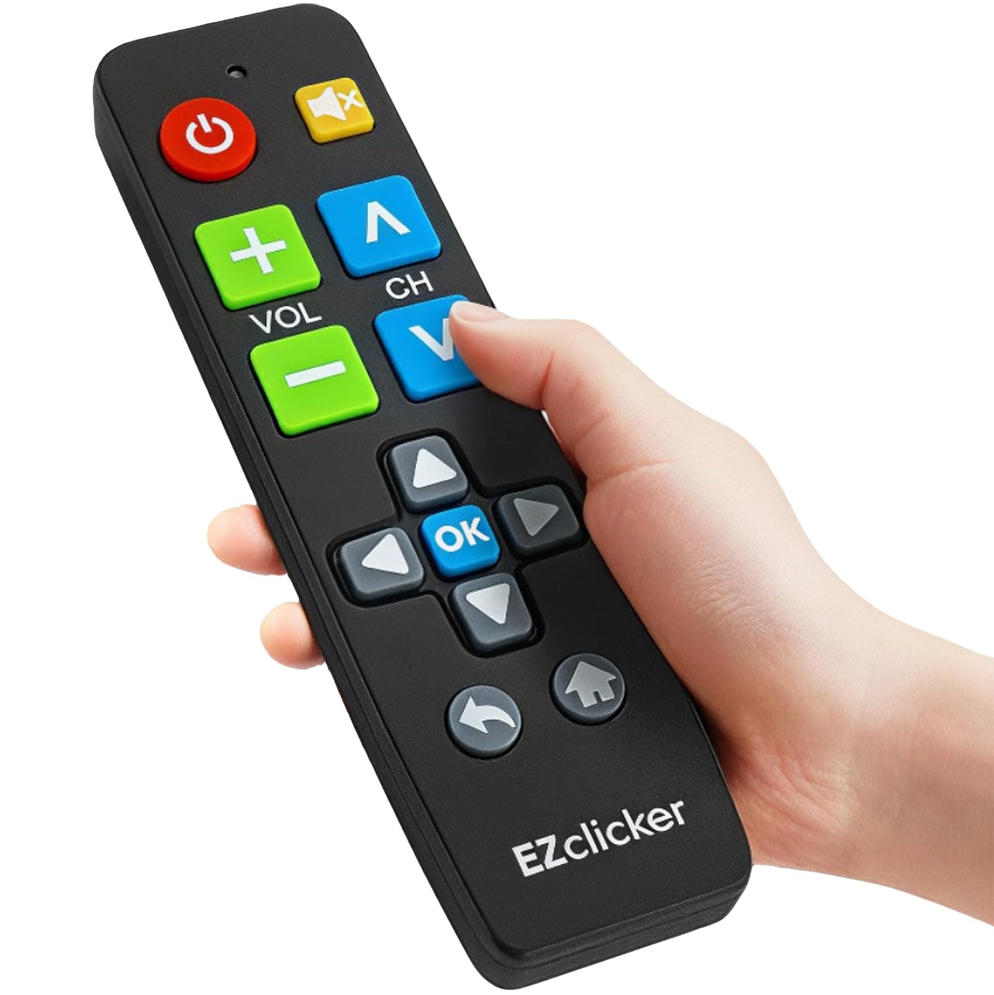 Vizio Replacement TV Remote Compatible with Vizio TV's ONLY (Black) Big Button TV Remote Control, Simplified and Easy to Use (2xAAA Batteries not Included)