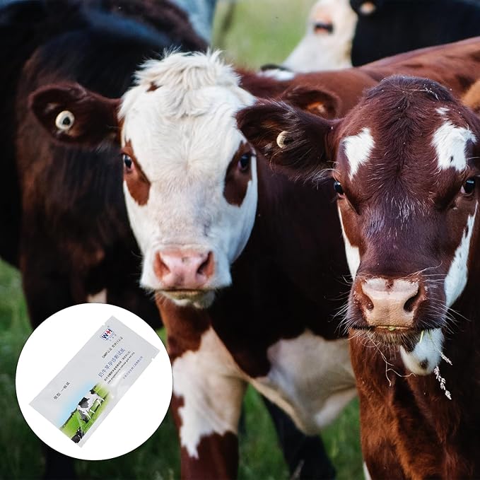 2Pcs Cow Pregnancy Test Paper High Precision Cattle Early Detection Strips Fast Results Vacuum-Packed for Safety and Health for Dairy Livestock