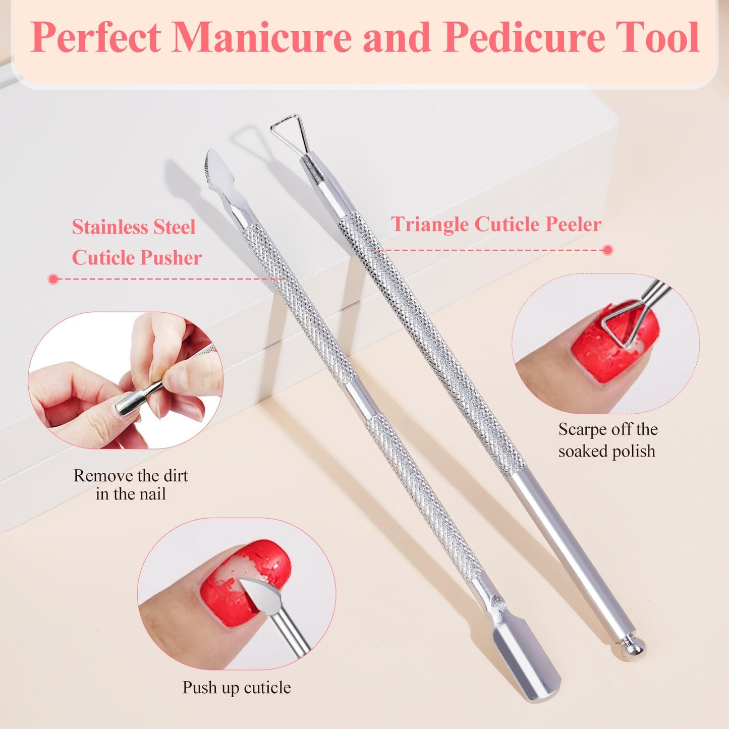 LIONVISON Acetone Nail Soaking Bowl: Soak Off Gel Polish Nail Remover Kit - Acetone Bowl for Nails Dip Powder Removal - Manicure Nail Soak Off Bowl for Nail Art