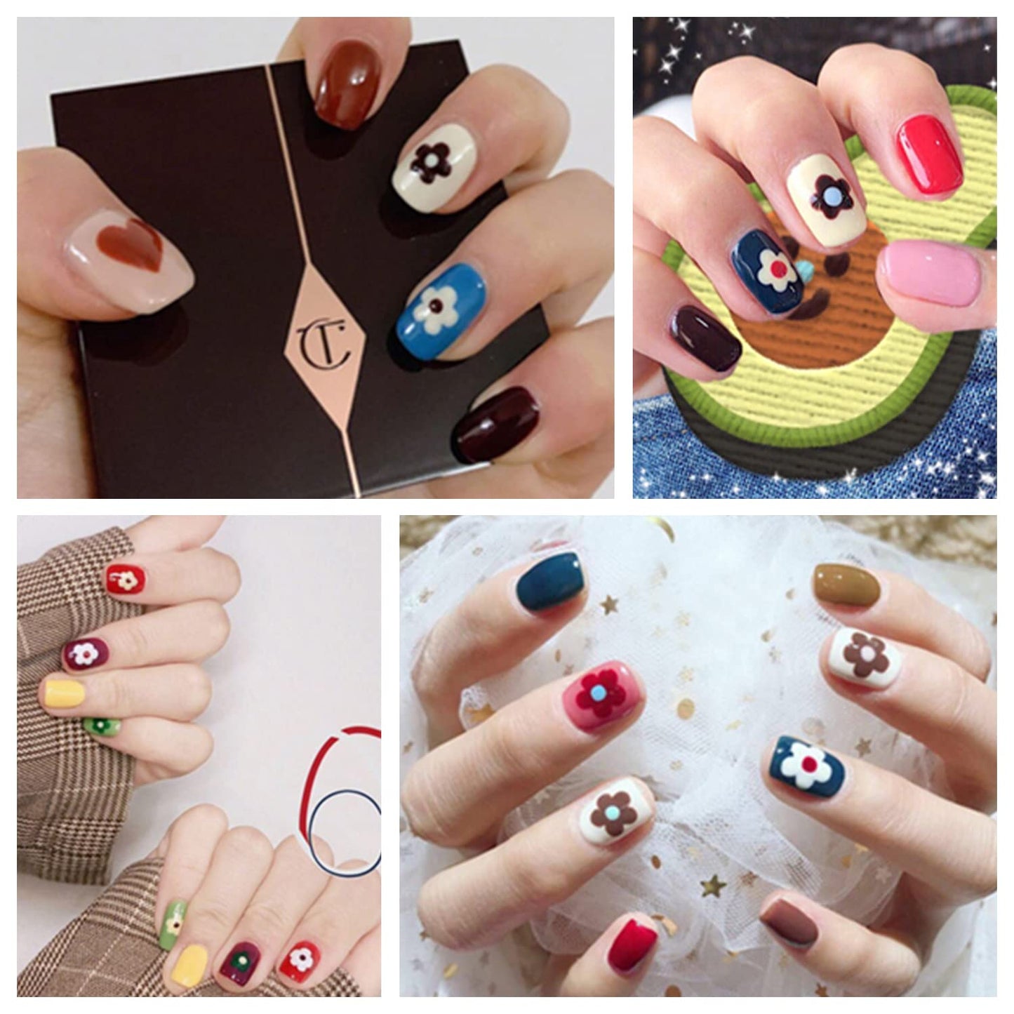 DANNEASY 30 Sheets Nail Polish Strips for Women Full Nail Wraps Gel Nail Strips Self Adhesive Nail Polish Stickers Stick On Nails Fingernails Manicure Sticker Nail Art Accessories with Nail File