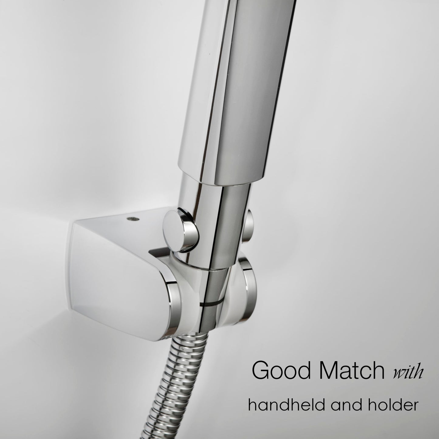 Shower Head Water Shut Off Valve - Pair Pack - Large Button - Water Flow regulator for Shower Hose or Bidet Sprayer - Bathroom & Kitchen water valve (Polished Chrome)