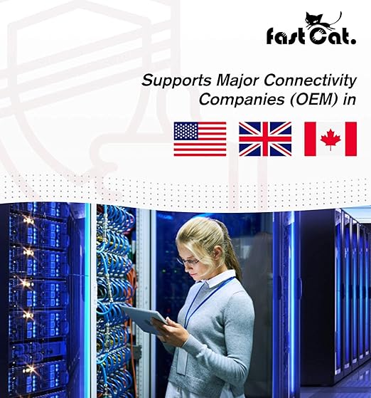 fast Cat. Speaker Wire 16 Guage 2C, UL Listed & CMR/CL3R-FT4 Rated - Speaker Cable w/PVC Jacket, 100% Oxygen-Free Pure Bare Copper - (65) HighFlex 16 Guage Wire - in-Wall Use-500ft Bulk Cable, Blue