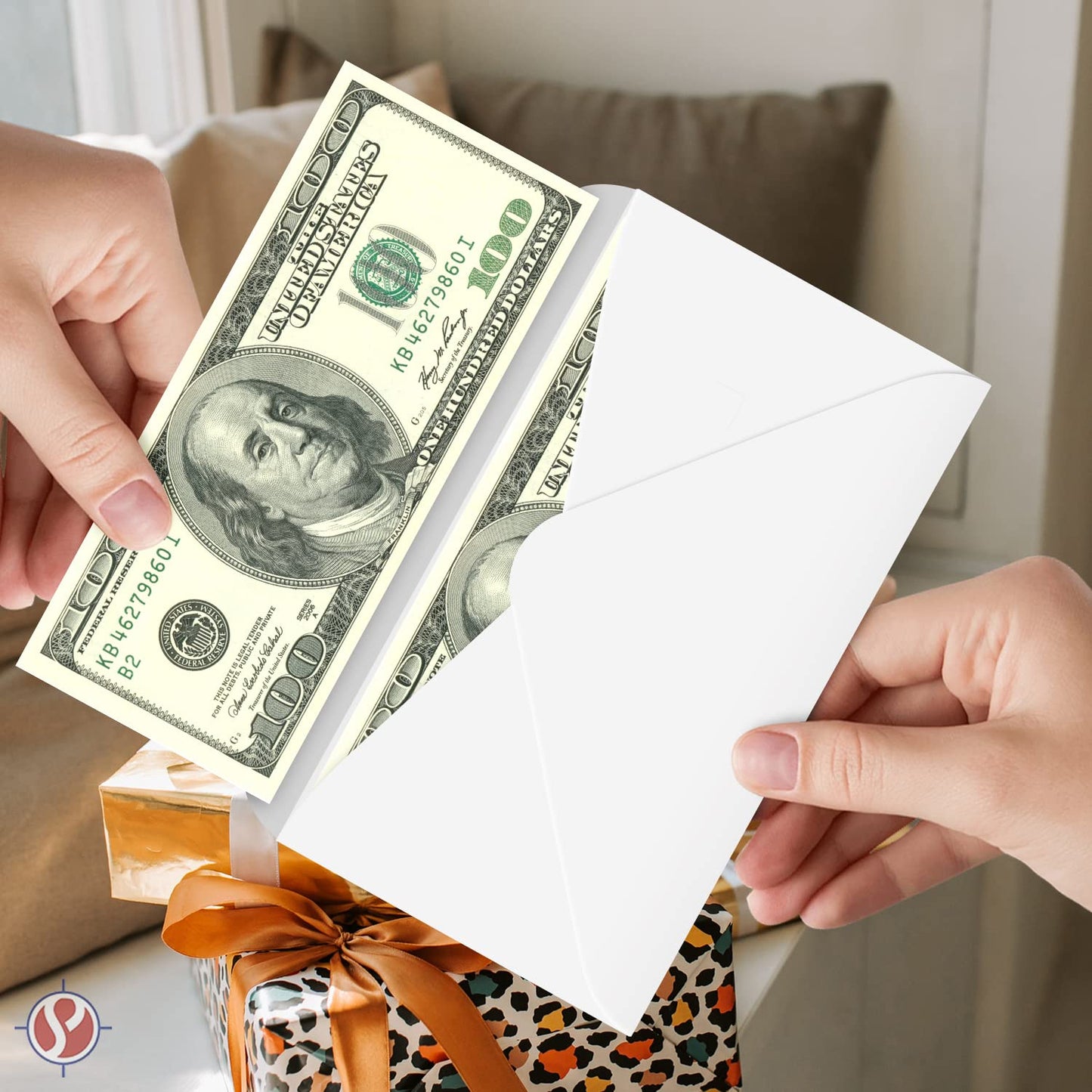 Happy Holidays Envelopes with Blank Cards for Notes – Cash Money, Check and Currency Holder, Nice Winter Christmas New Year Greeting, Coins, Presents & Gift Cards | 3-5/8" x 6-1/2" | 25 per Pack