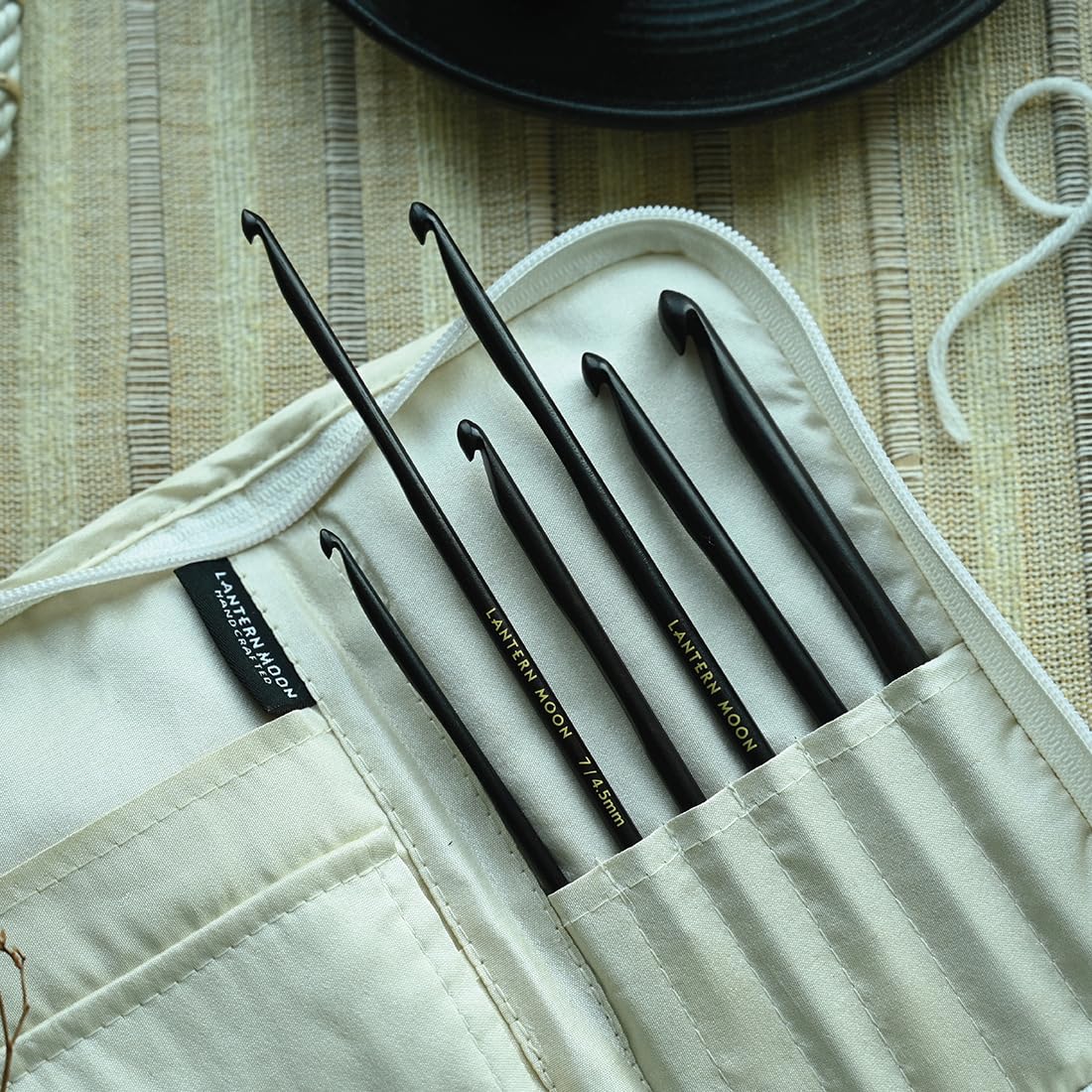 Lantern Moon Radiance Single Ended Crochet Hook Set | 6 US Sizes (G to L)