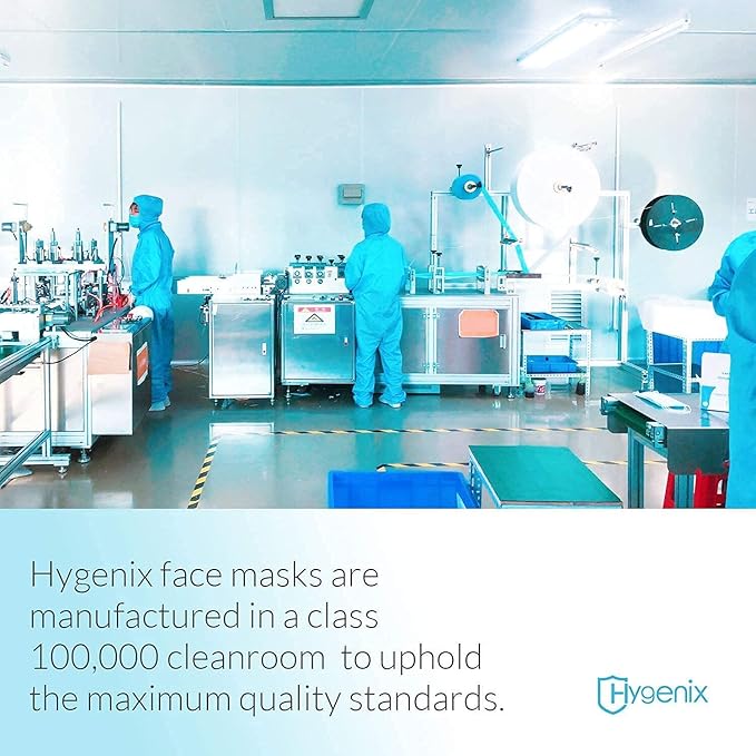Hygenix Pink 3ply Disposable Face Masks PFE 99% Filter Quality Tested by a US lab(Pack of 50 Pcs)