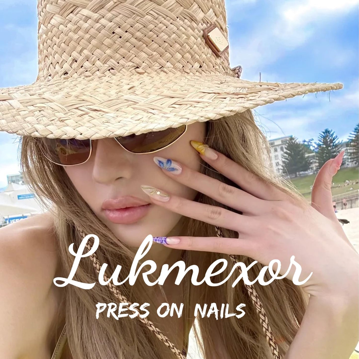 30pcs Press On Nails Medium Almond Fake Nails Press Ons With Flower Pearls Design French Leopard Print Acrylic Nails Pink Glossy False Spring Summer Glue On Nails For Women Manicure Decorations