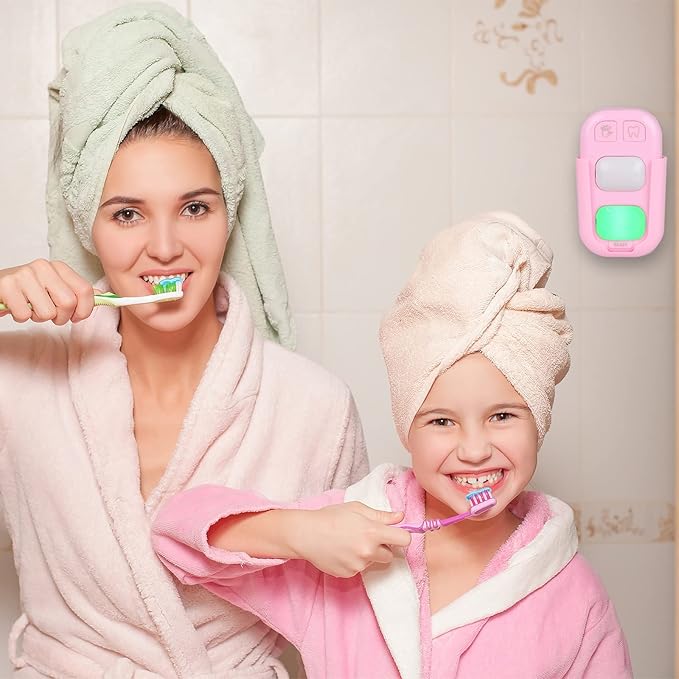 SOARING Kids' Teeth Brushing & Hand Washing Timer, Color Indicator for Training - Stick on Bathroom (Pink)