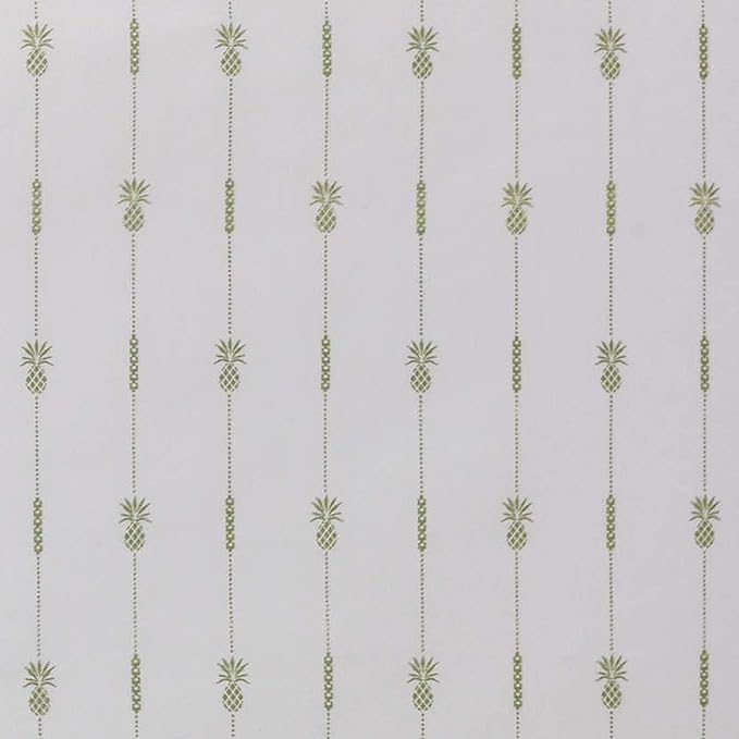 Tommy Bahama - Queen Sheets, Cotton Percale Bedding Set, Crisp & Cool, Stylish Bedding Set (Pineapple Pinstripe Green, Queen)