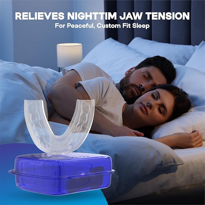 Dental Guard 2-Pack – Reusable BPA-Free Medical-Grade Material – Custom Fit – Nighttime Teeth Grinding Protection for Men and Women