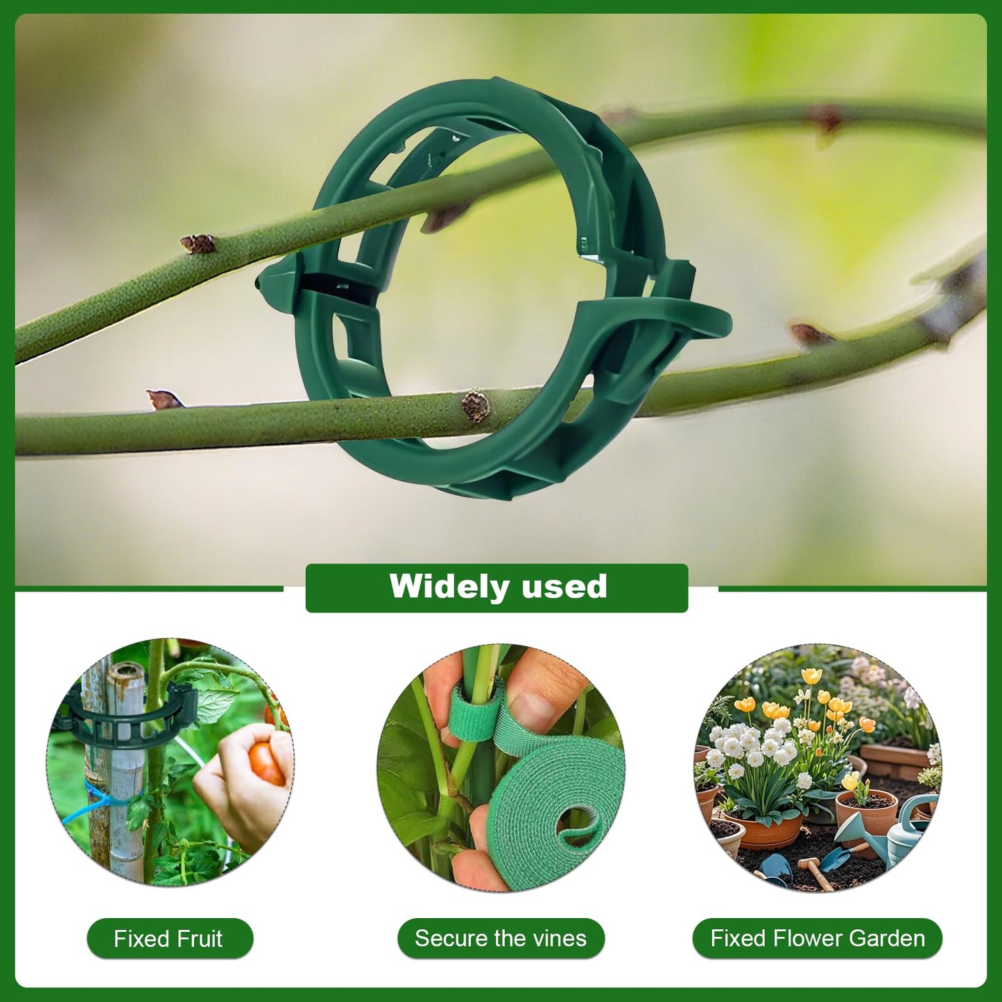 10pack Adjustable Plant Support Pole Stackable Indoor/Outdoor Support Pole with Clamps, Suitable for Supporting Monstera and Climbing Plants, Garden Accessories, Perfect Replacement for Plant Stakes