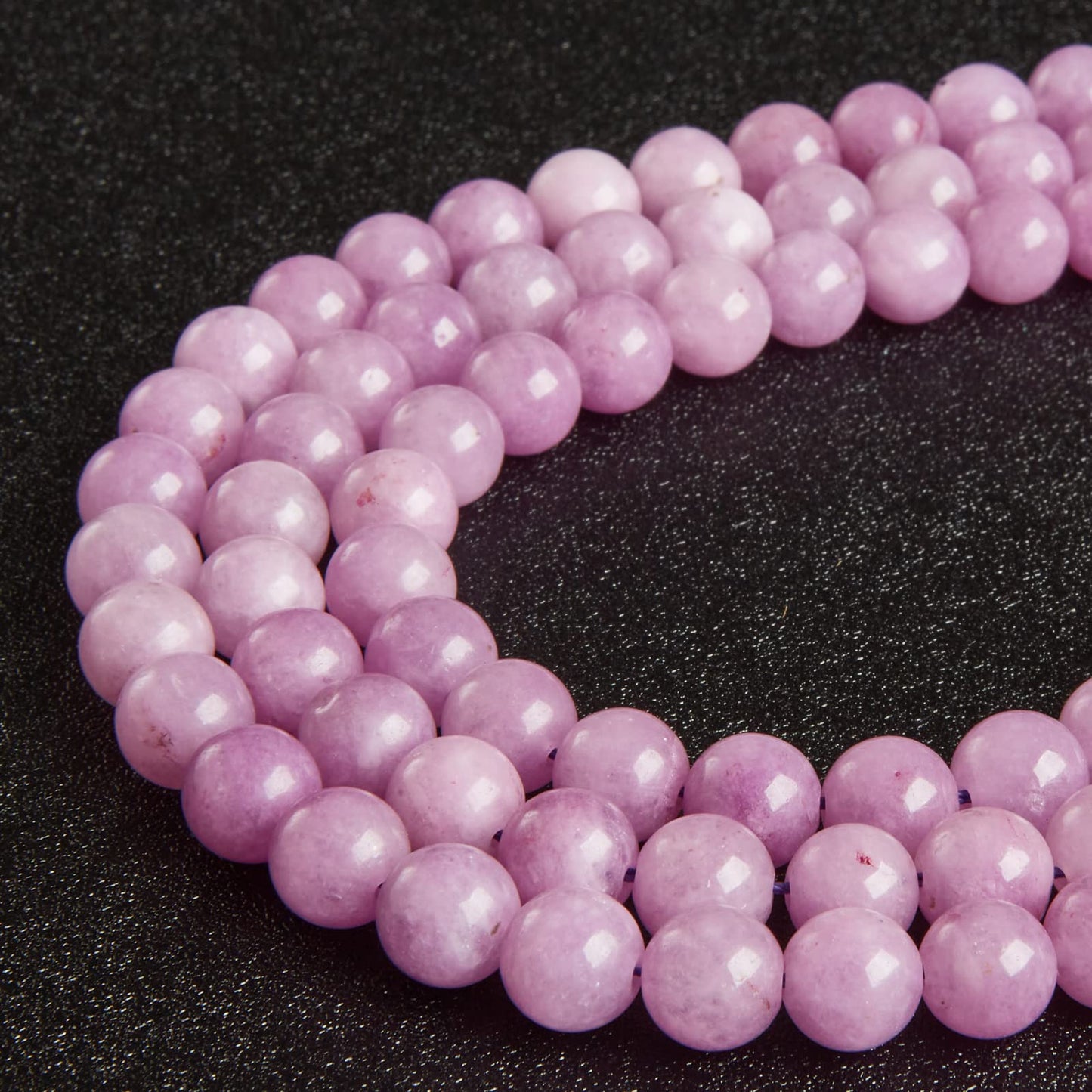 60pcs 6mm Kunzite Beads Natural Gemstone Beads Round Loose Beads for Jewelry Making