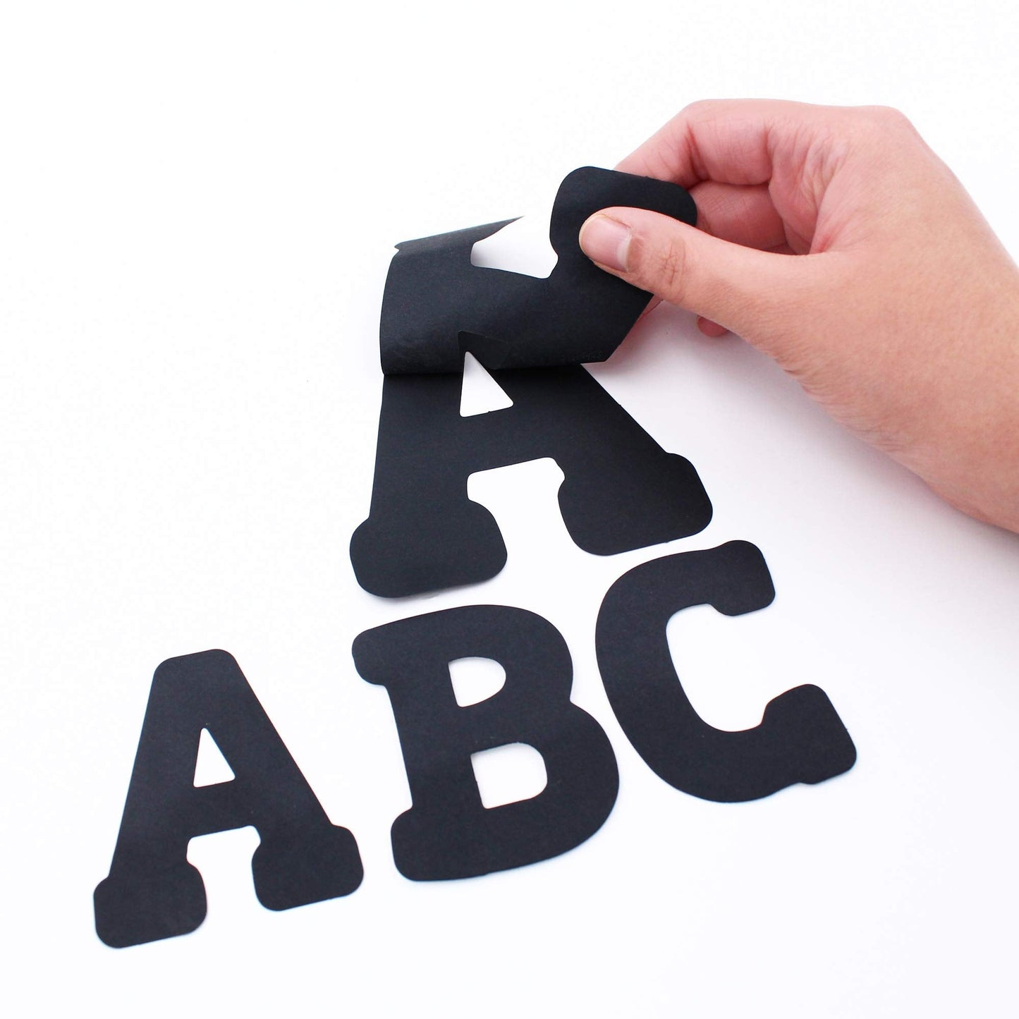 ArtSkills Paper Poster Letters and Numbers for Projects and Crafts, 4" and 2.5", Black, 150 Pieces - Multiple Sheets Per Letter Pad - Pack of 3 (3 Count)