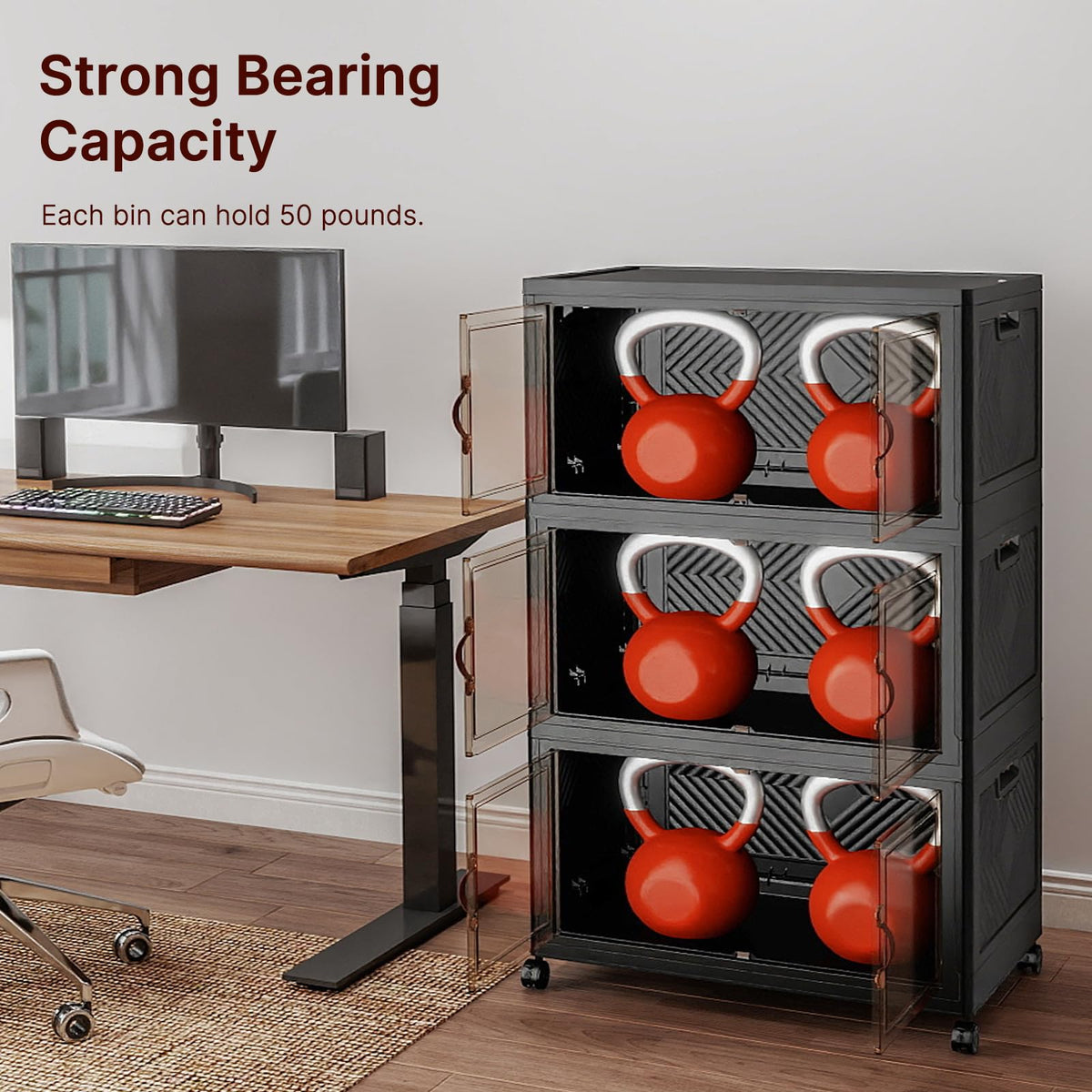 Stackable Storage Bins (6 Count)
