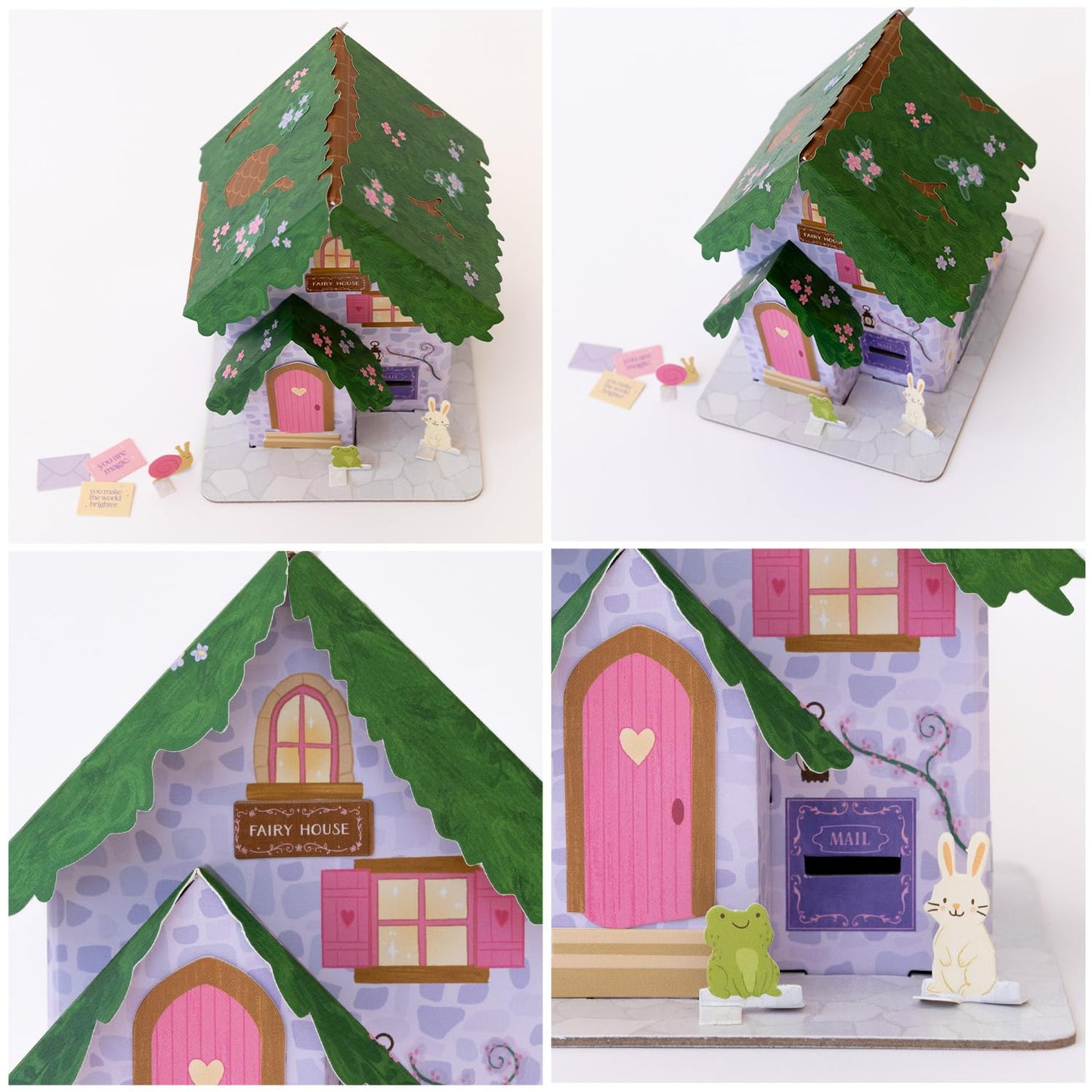 Tiny Fairy House Craft Kit for Kids – Miniature House Building Kit, Creative Kids Craft Kits for Imaginative Play - by Make it Cute