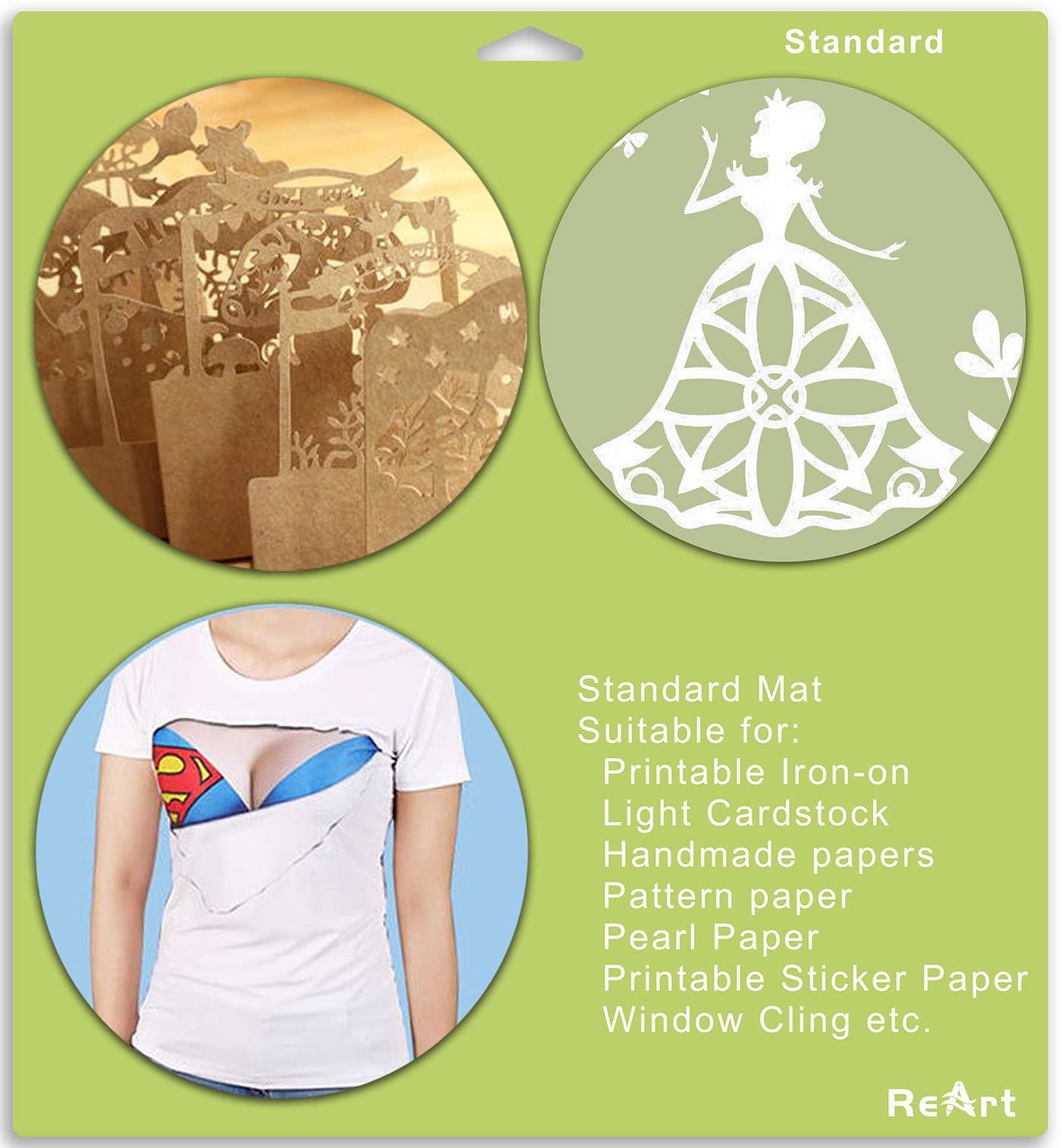 ReArt Cutting Mat - Standard 12x24 Inch 3 Packs and 12x12 Inch 5 Packs