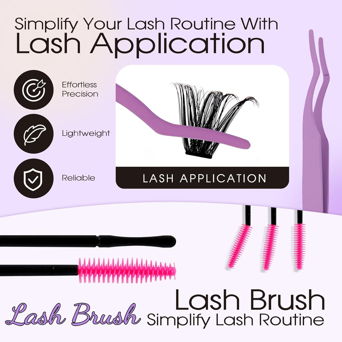 Lash Clusters Kit for Using at Home: Ultra-light, DIY, Natural, Fluffy, Wispy, Waterproof, Anime, Manga, Cat Eye, D Curl, 12-16mm, 80P+100P, Wendy, RT318