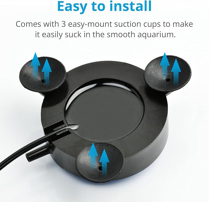 NICREW Aquarium Bubbler Decoration, LED Volcano Ornament for Fish Tank