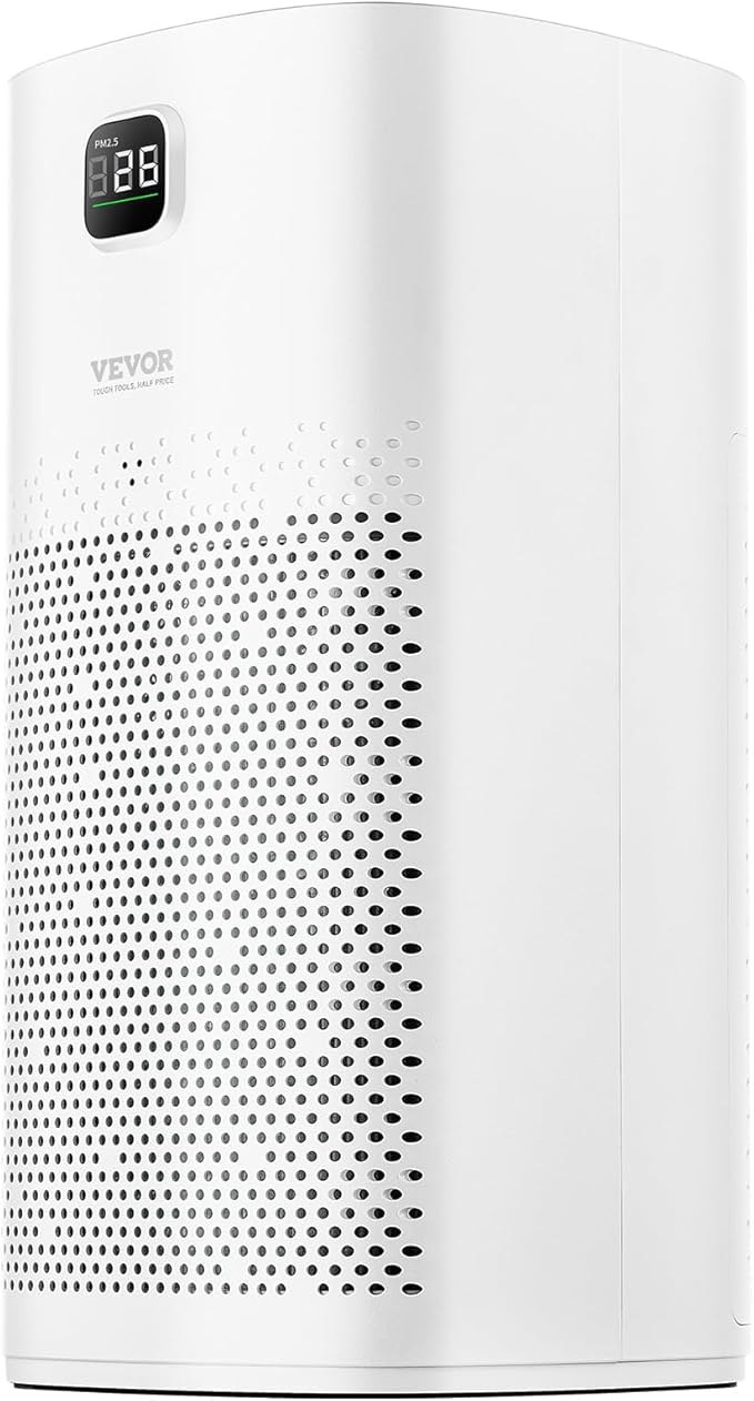 VEVOR Air Purifier, H13 HEPA Layer, 2018 ft²/h Smart Air Purifier with Speed Control & Child Lock Guard, Efficient Air Cleaner with Convenient Touch Panel & 23 dB Sleep Mode, Fit for Home & Office