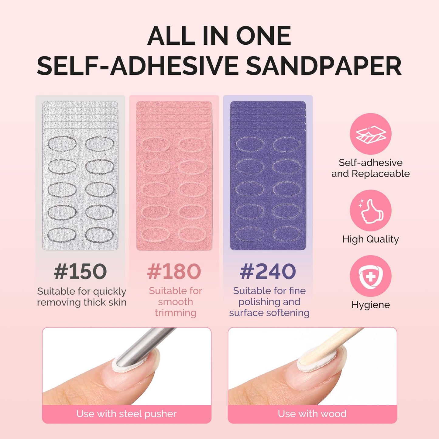 MelodySusie GelCarousel for Nail Polish Bottle Holder and 3D Mixed Nail Charms and Gems and Sandpaper Sheets and 7Pcs Nail File Kit