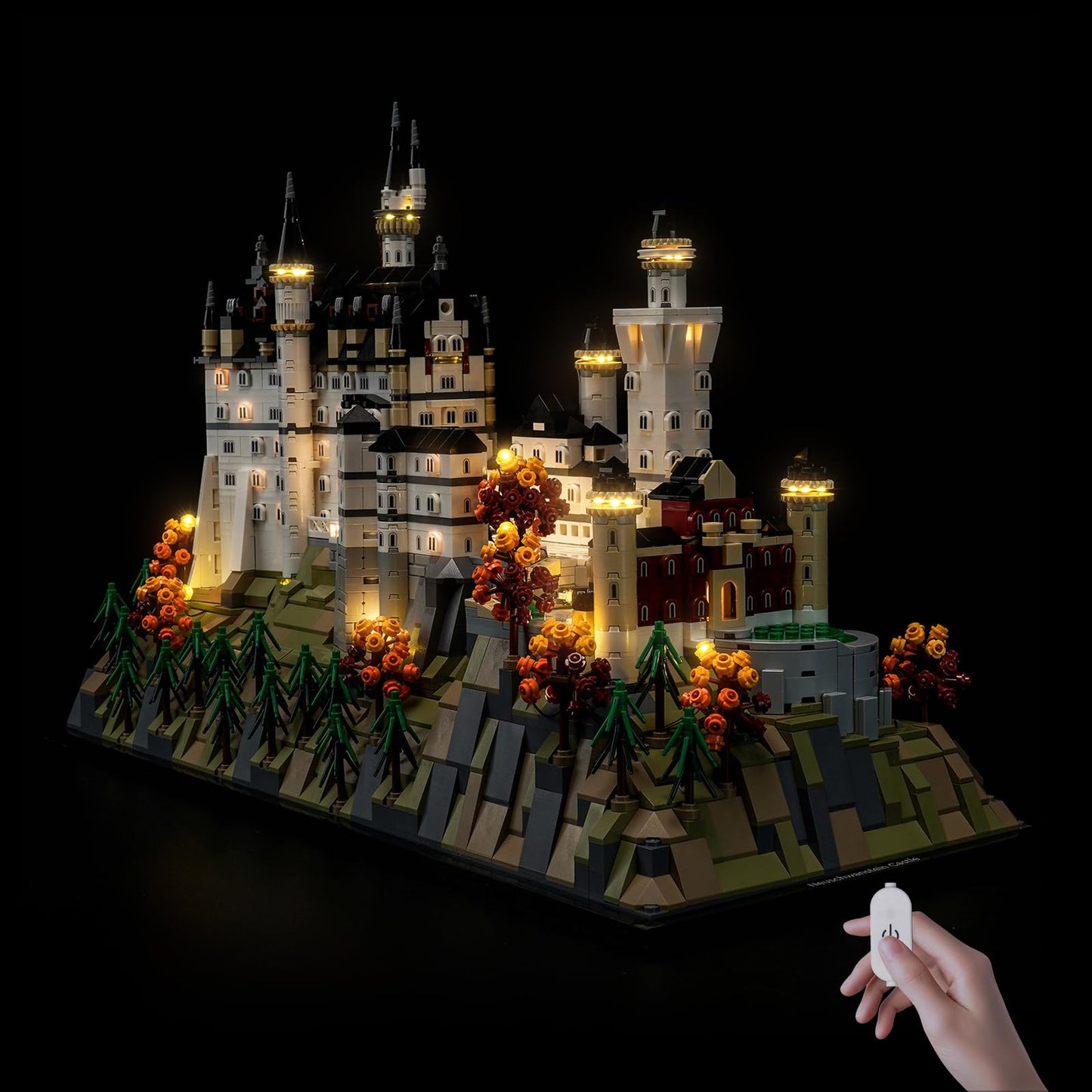 Hilighting Upgraded Led Light Kit Compatible with Lego Architecture Neuschwanstein Castle Building Set, Lights Decoration Compatible with Lego 21063, Gift for Architecture Fan (Model Not Included)