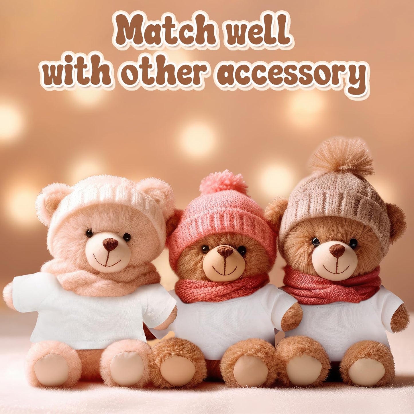 Litherr S Stuffed Animal Clothes Tshirt Fit 6 Inch Plush Animal Tiny Blank 17cm Stuffed Doll Shirt Accessory Make Your Unique Stuffed Doll Outfit