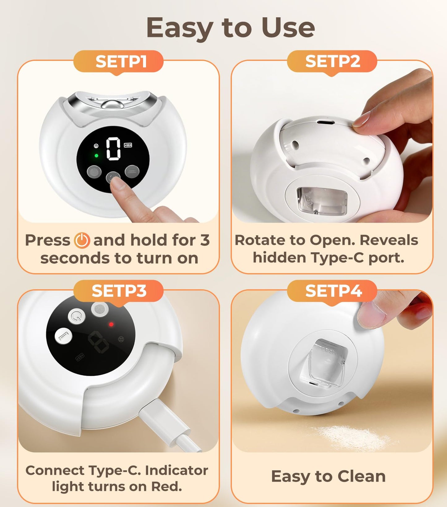 Electric Nail Clipper & No-Bending Long Handle Toenail Cutter Set for Adults and Seniors, Safe Automatic Filer Grinder with Debris Bin, Thick Nail Trimming Kit with Storage Bag for Easy Home Grooming