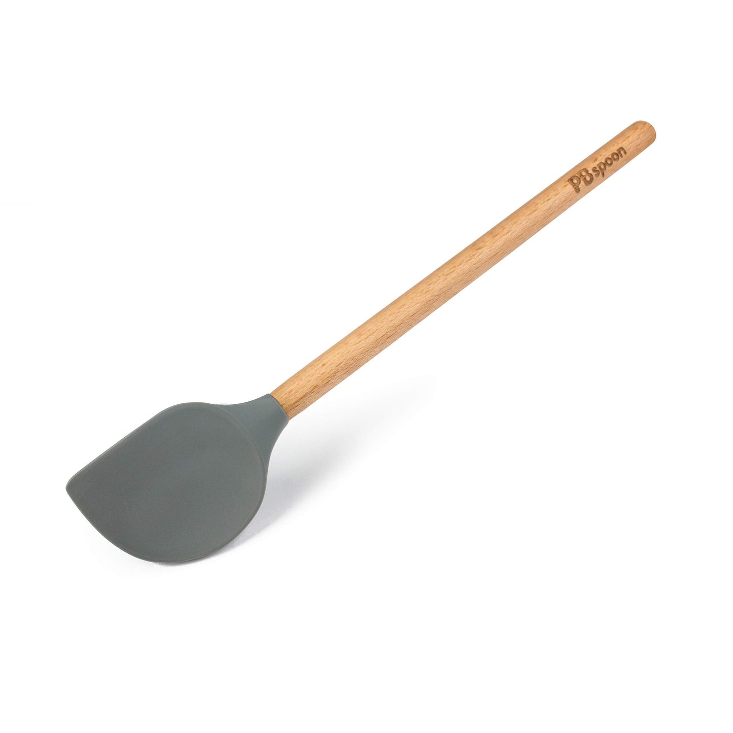Peanut Butter Spoon - PBspoon Jar Cleaning Spatula with Wooden Handle, Food-Safe & BPA-Free, Perfect for Scraping, Scooping, and Spreading Nut Butters and Spreads