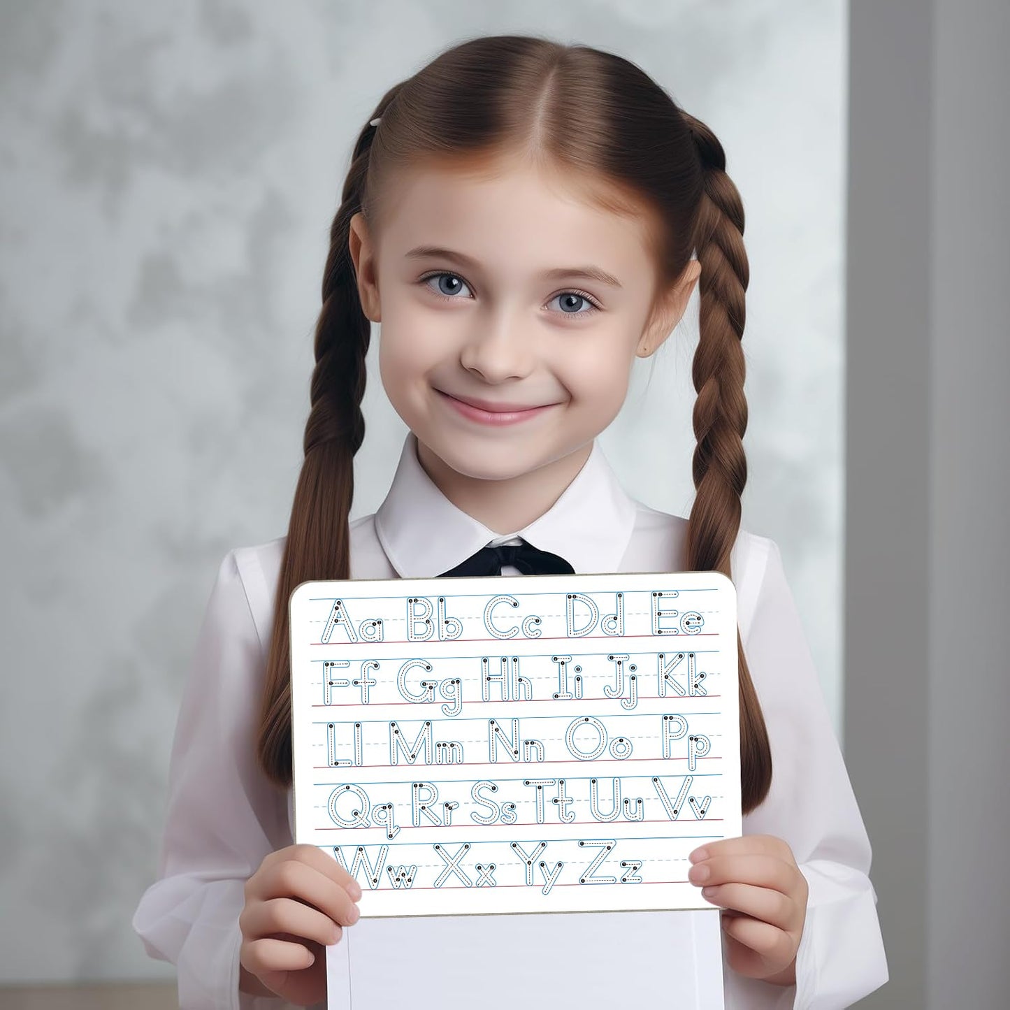 Handwriting Practice Dry Erase Board – ABC Alphabet Tracing for Kids Ages 3-5 | Small Whiteboard for Pre-K, Toddler, Preschool, Kindergarten Learning Activities and Homeschool Supplies “9" x 12"