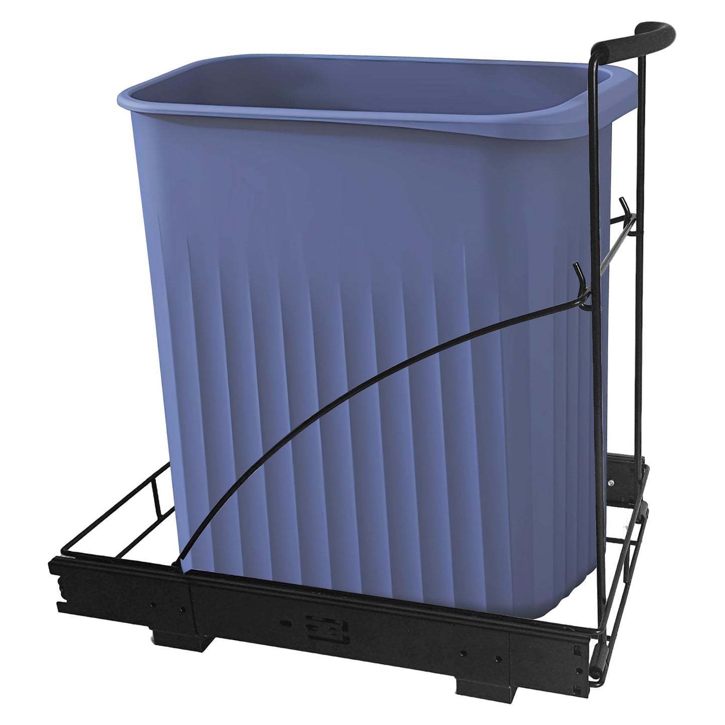 Dooniass Pull Out Trash Can Under Cabinet Trash Can Organizer with Soft Close Rail Adjustable Cabinet Trash Can Pull Out Kit Under Sink Slide Out Shelf(Bin Not Included), Fits 7-13 Gallon