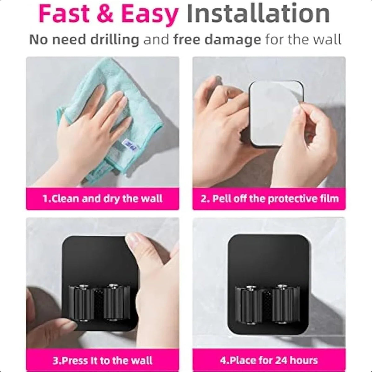Broom Holder Wall Mount 8