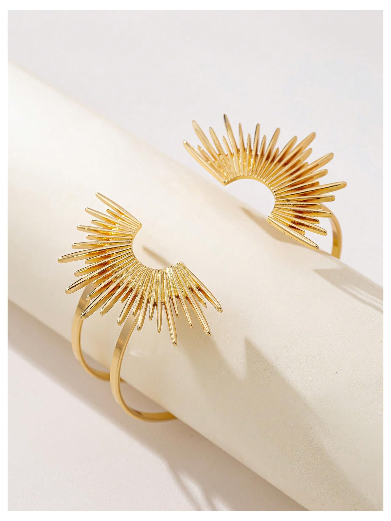 MakeMeChic Beach Gold Arm Cuff Jewelry for Women Bangle Band Armlet Flower Upper Arm Cuff Bracelet Summer Beach Essentials Gold B One-Size