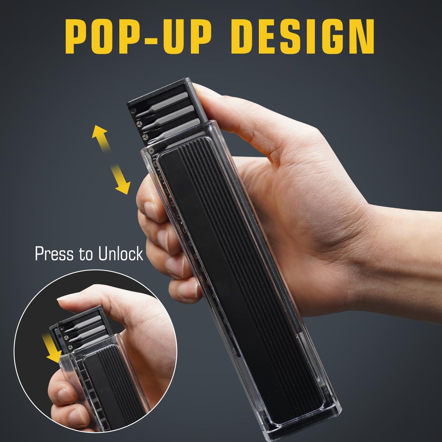 Mini Electric Screwdriver Set, 42-in-1 Electric Precision Screwdriver Set with LED Light, Cordless Small Power Screwdriver Repair Tool for PC Electronics Phone Laptop Watchs Camera