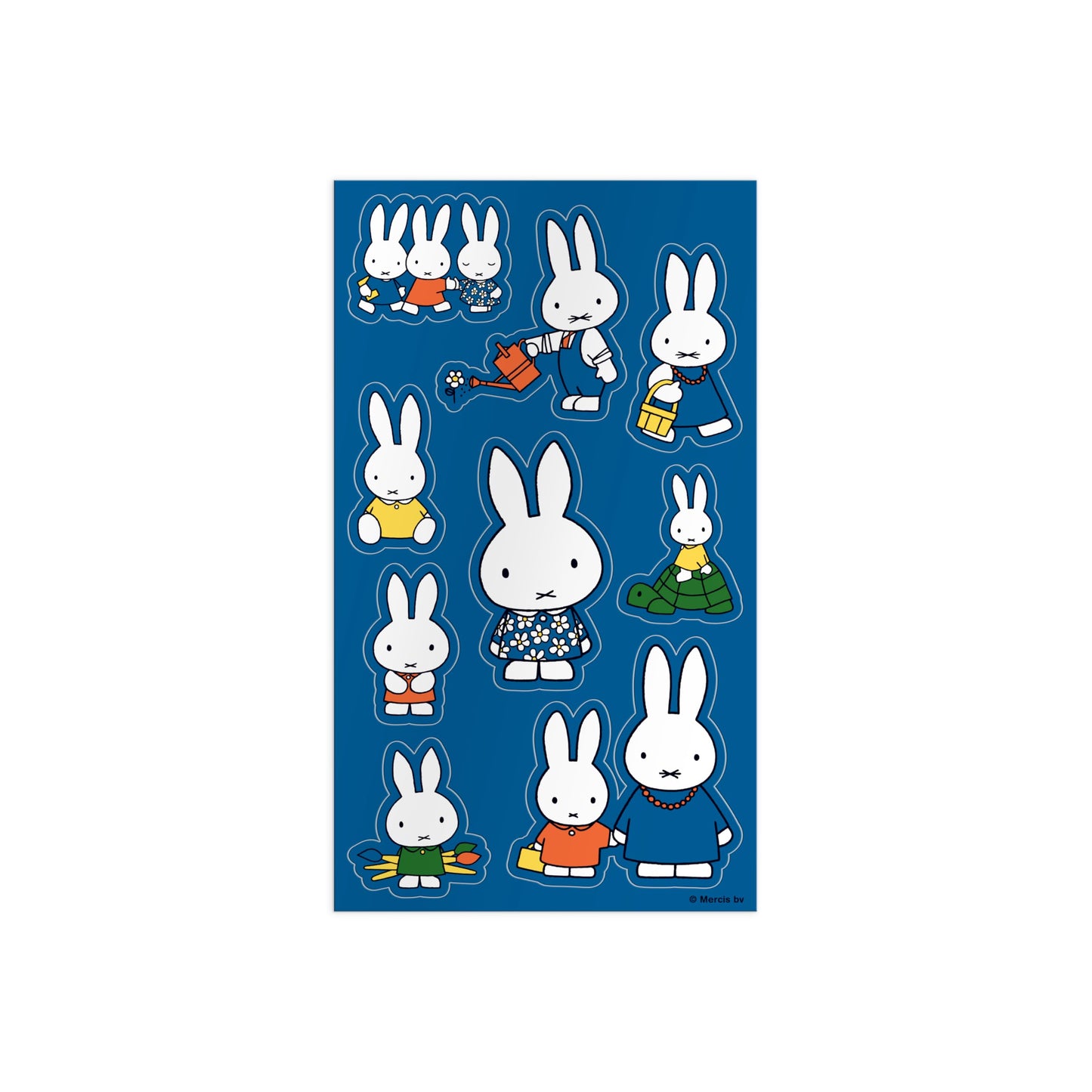 Galison Miffy Sticker Tin – 22 Pages of Miffy Stickers and 2 Pages of Puffy Miffy Stickers