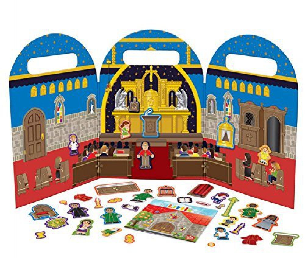 Wee Believers My Little Church 38 Piece Magnet Book Play Set