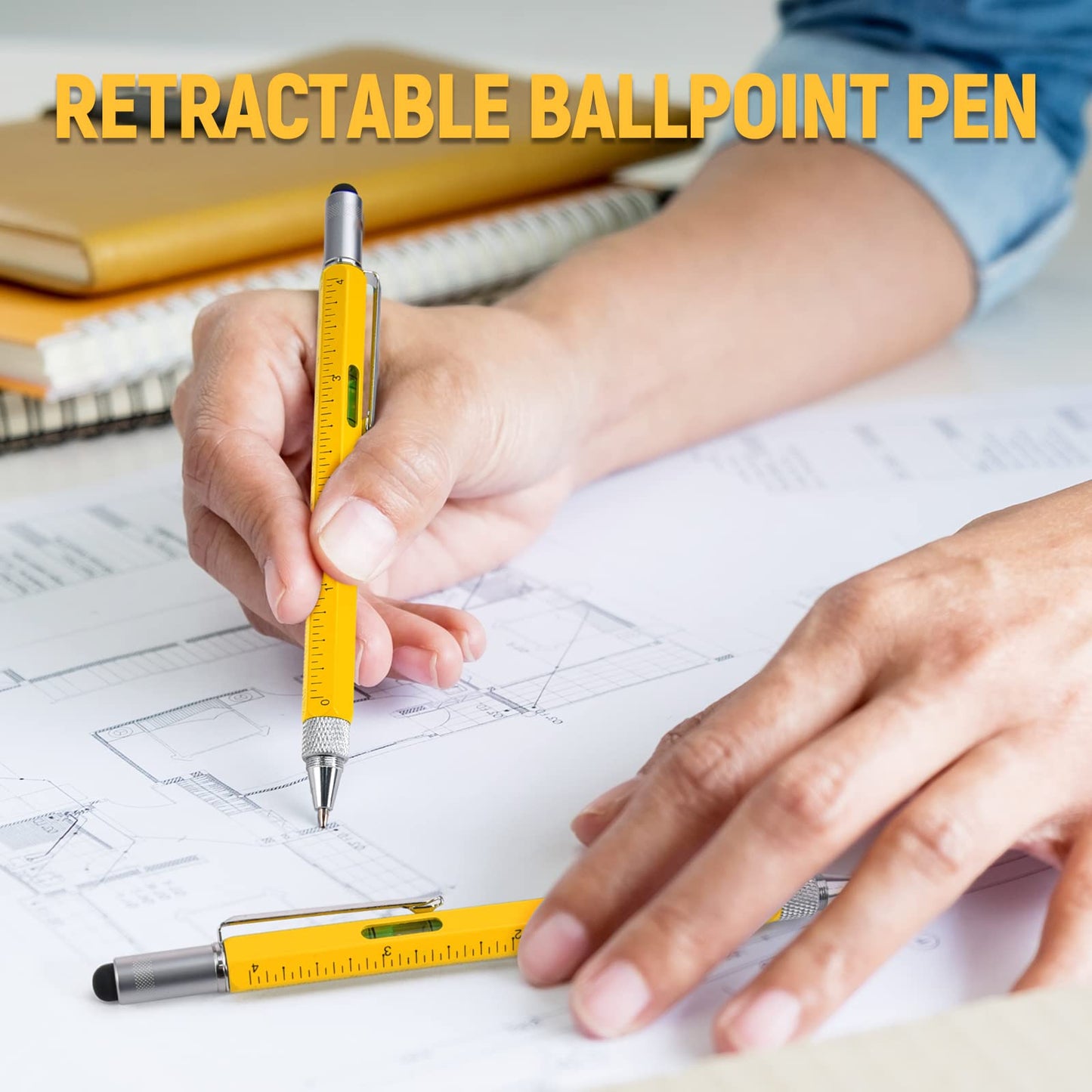 BIIB 6 in 1 Multitool Pen, Mens Gifts for Dad Boyfriend Husband, Anniversary Birthday Father‘s Day Gifts for Men, Gift for Men Who Have Everything, Dad Gift from Daughter Son, Cool Tools Gadgets
