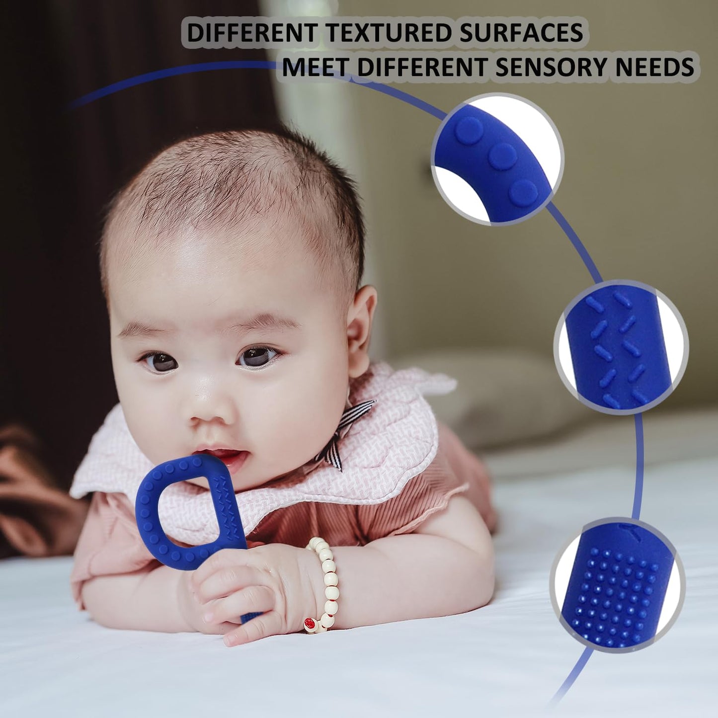 Silicone Teething Toys for Baby, 8pcs