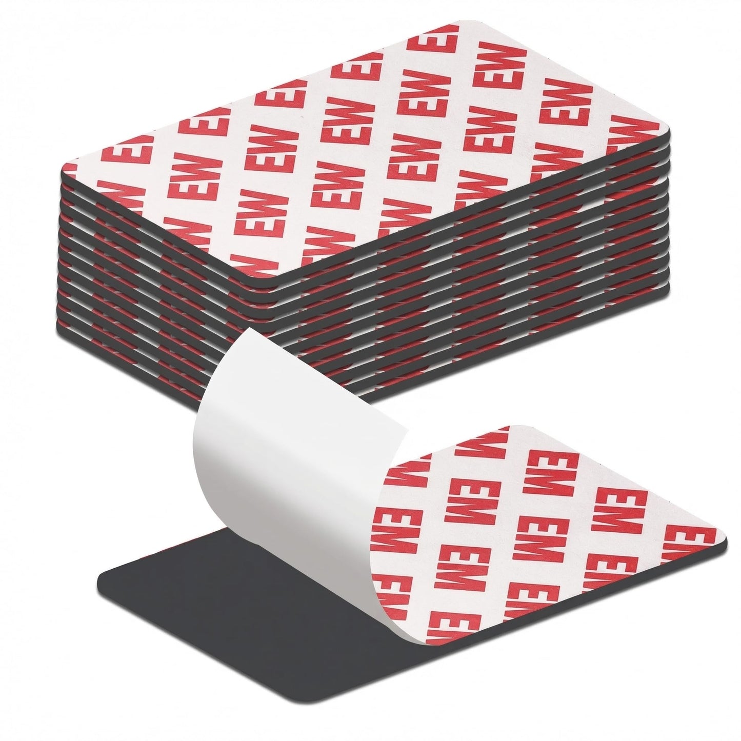 16-Pack Flexible Magnetic Strips with Adhesive Backing (1"x3") - Strong Cut-to-Size Magnets for DIY, Classroom, Fridge & Whiteboard Organization - Teacher Supplies, Crafts & Home Use