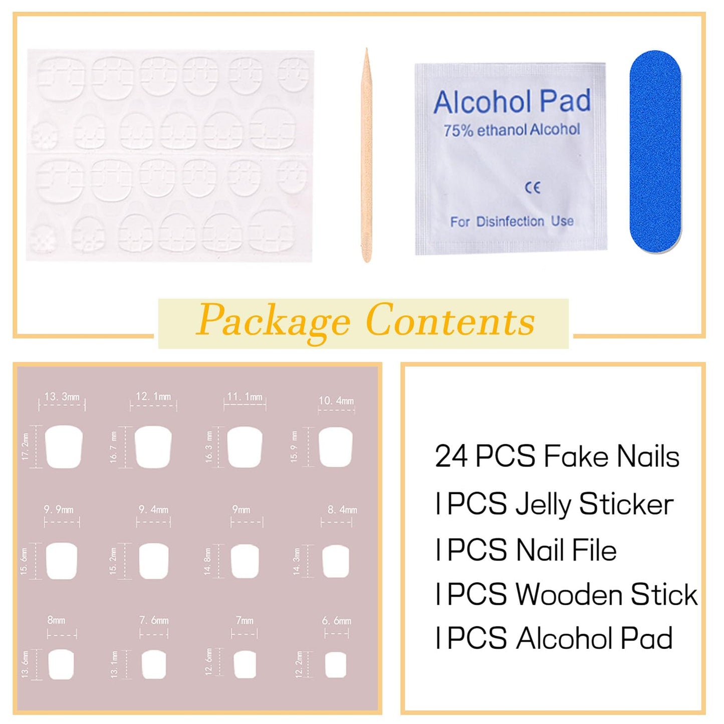 Pink Press on Nails Short Square Fake Nails with Colorful Flower Designs Orange Nails Press ons Glossy Glue on Nails Spring Acrylic Nails Cute Flase Nails Stick on Nails for Women 24Pcs