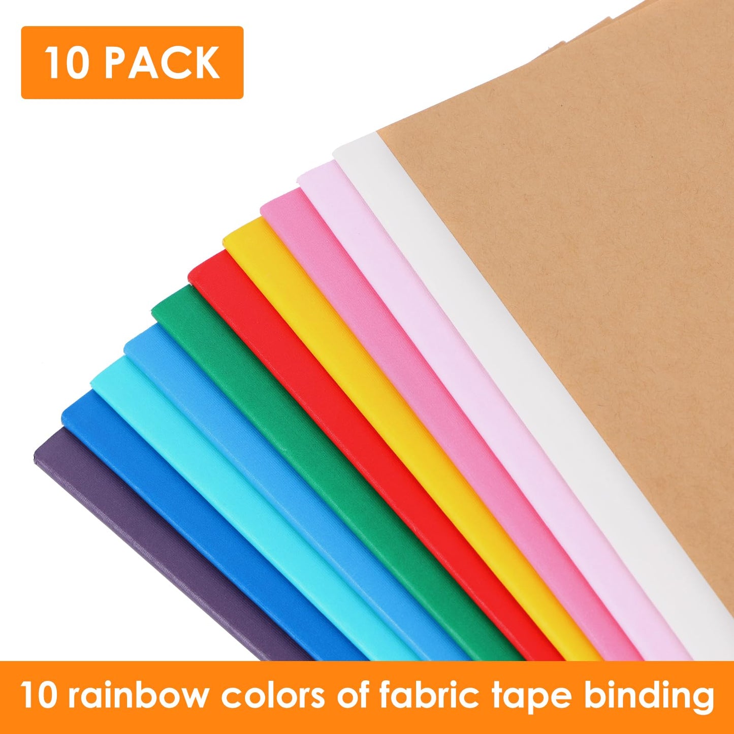 LABUK 10pcs A5 Composition Notebook Journals Bulk, Kraft Lined Notebooks, 10 Colors 60 Pages for Journaling, Writing, School, Office, Kids Gift