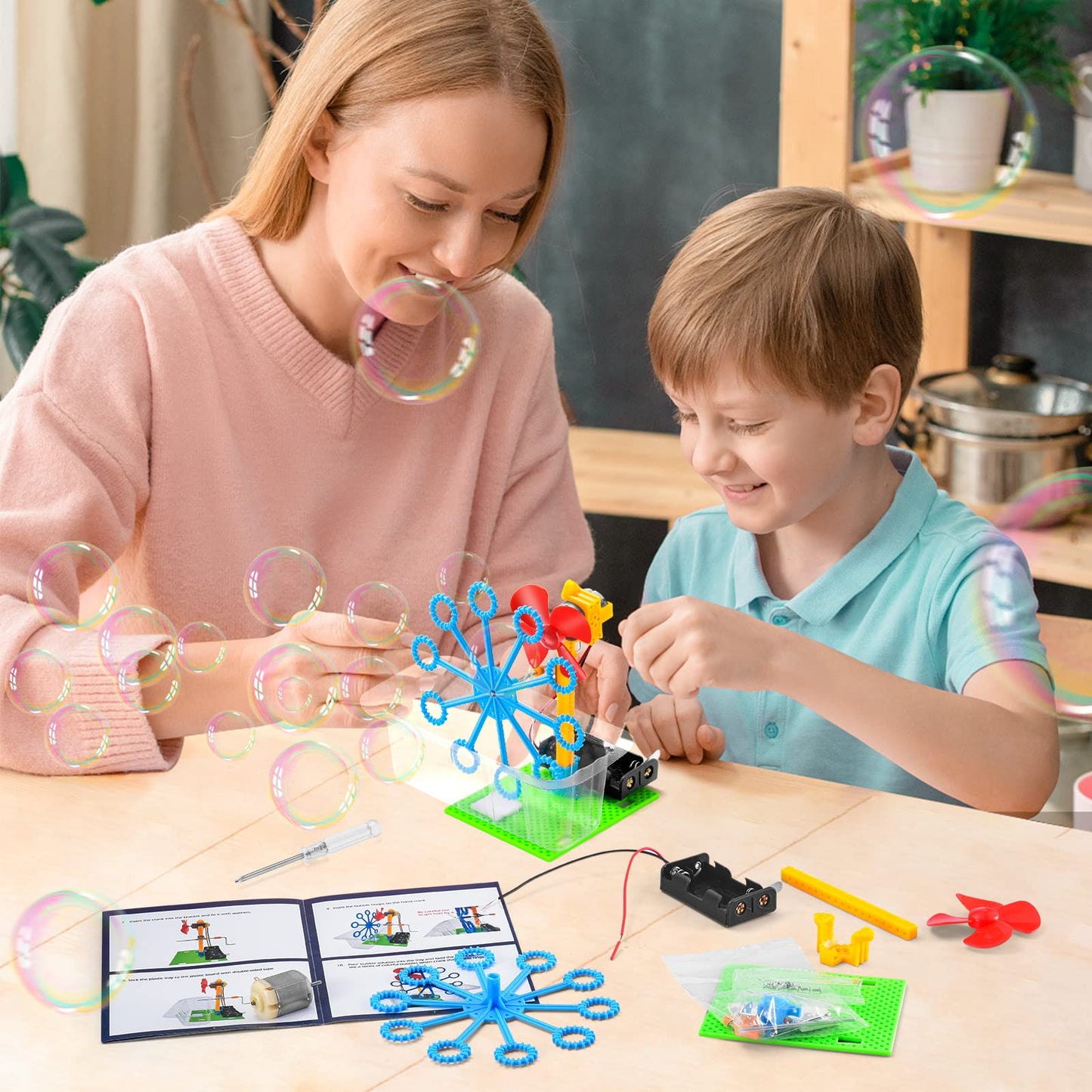BeAndge STEM Kits for Kids Age 6-8 8-10 - Boy Gifts for 6 7 8 Year Old Boys Birthday Gift, STEM Toys for Age 8-13, Science Kits for Kids 5-7 8-12, Robotics Experiment Engineering Robot Building Crafts