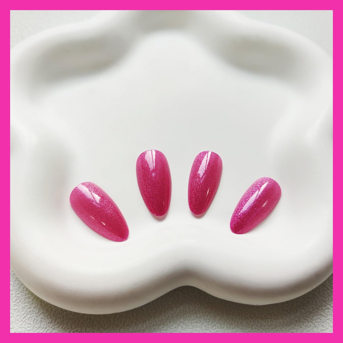 KKUUOO 4 Packs Press on Nails Almond Solid Color Fake Nails with Gradient Design Glitter Glossy Acrylic Nails Stick on Nails for Women 12 Sizes 4 Styles 96 Pieces Total